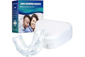 AUOUA LIFE ON MUSIC Anti-Snoring Mouth Guard, Anti-Snore Mouthpiece, Comfortable Snore Solution Devices for Man Night's Sleep-A05