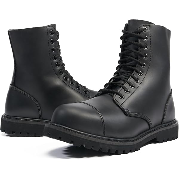 Brandit Vegantom 14 Eyelet Boots, Color: Black, Size: 4