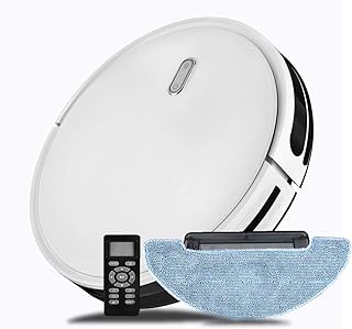 Venga! Saugroboter naß und trocken, Roboter Staubsauger mit Wischfunktion, Saugwischer mit Wassertank, einfache Zentraltasten- Bedienung, 6 Reinigungsfunktionen, automatische Rückkehr zur Ladestation