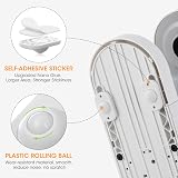 AIEVE 8 Pack Self-Adhesive Mini Caster Wheels 360° Swivel for Small Kitchen view 3