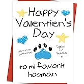 OJsensai Funny Pun Dog Valentines Day Card, Best Gift Ideas for Dog Cat Lover Owner
