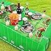 Football Party Supplies and Decorations Set-Serves 24 Include Tablecloth,Plates, Flatware, Cups and Football Flag Paper Napkins,Hanging Swirl,Banner,Balloons for Football Party