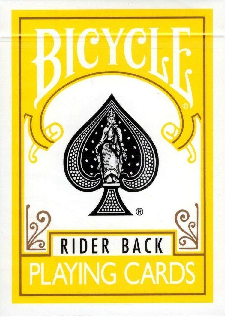 1 Deck of Bicycle Yellow Rider Back Playing Cards (YELLOW) Standard Edition Deck