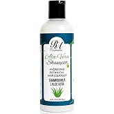 RA COSMETICS Aloe Vera Shampoo &ndash; Hydrating Botanical Hair Cleanser, 8oz | Moisturizing Clarifying Shampoo for Dry, Curly, Natural &amp; Textured Hair, Removes Buildup, Daily Hair Care for Women &amp; Men