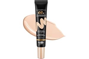 ARCHIDATE CC Cream with SPF 50, Hydrating Lightweight Matte Color Correcting CC Cream Foundation Full Coverage Even Skin Tone, Cover Skin Blemish, Invisible Pores, Waterproof & Long-Lasting (Natural)