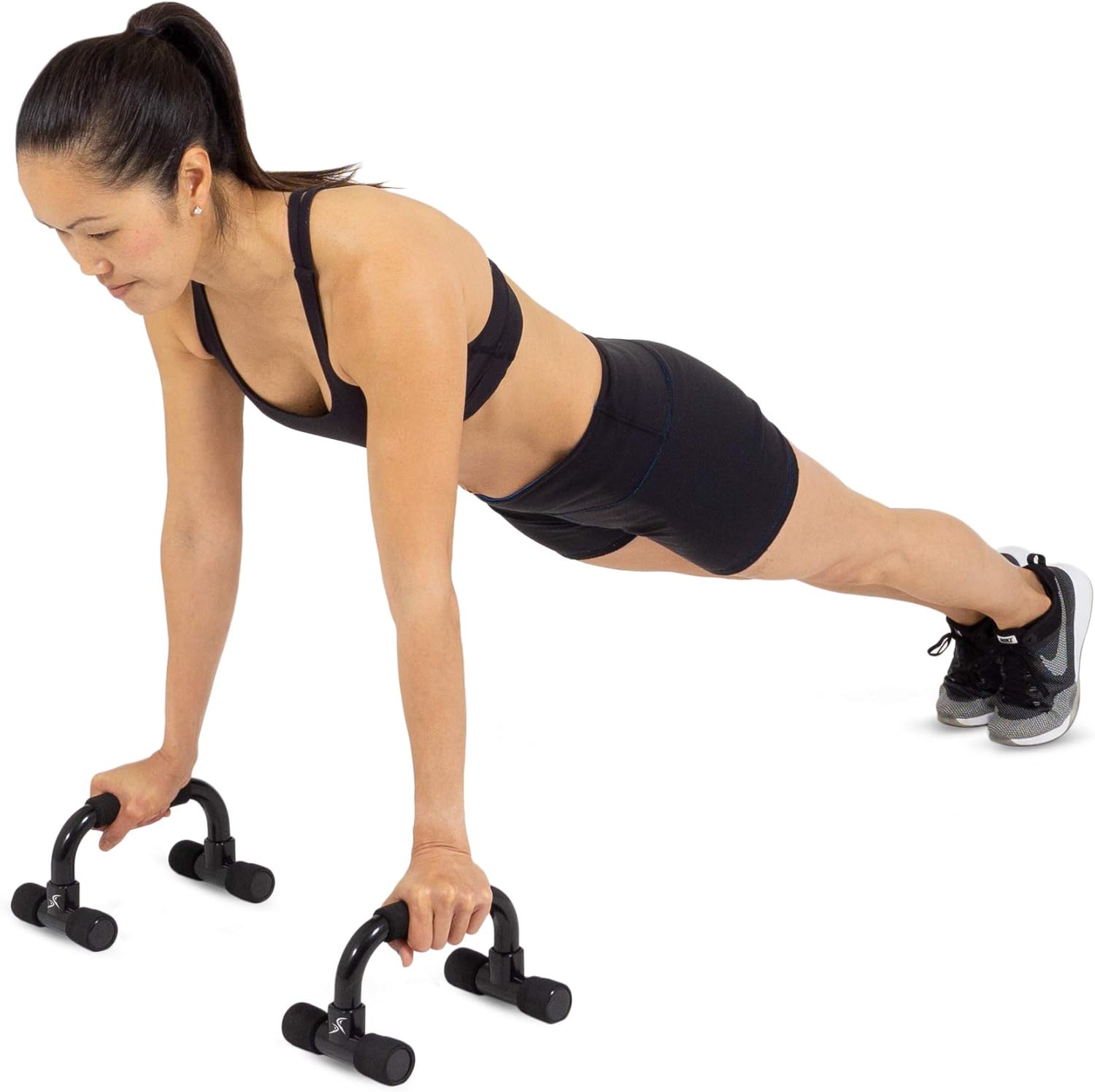 Push Ups V Sits Durable Shoulders Portable Compact For Back Home Gym Lightweight Pro Impact Push Up Bar Strength Training And Press Pull Core Exercise Dips Non Slip Foam Handles Pushup Stands Co Exercise