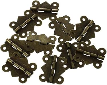 AMOYER Bisagras del Extremo De La Antigüedad De La Mariposa Mini Retro