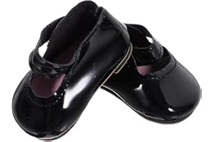 UPKOCH 1 Pair Dress Shoes for 18-inch Dolls Mini Leather Shoes Princess Accessories Dollhouse Doll Costume Black，Dollhouse Accessories for Kids' Dress-up Play