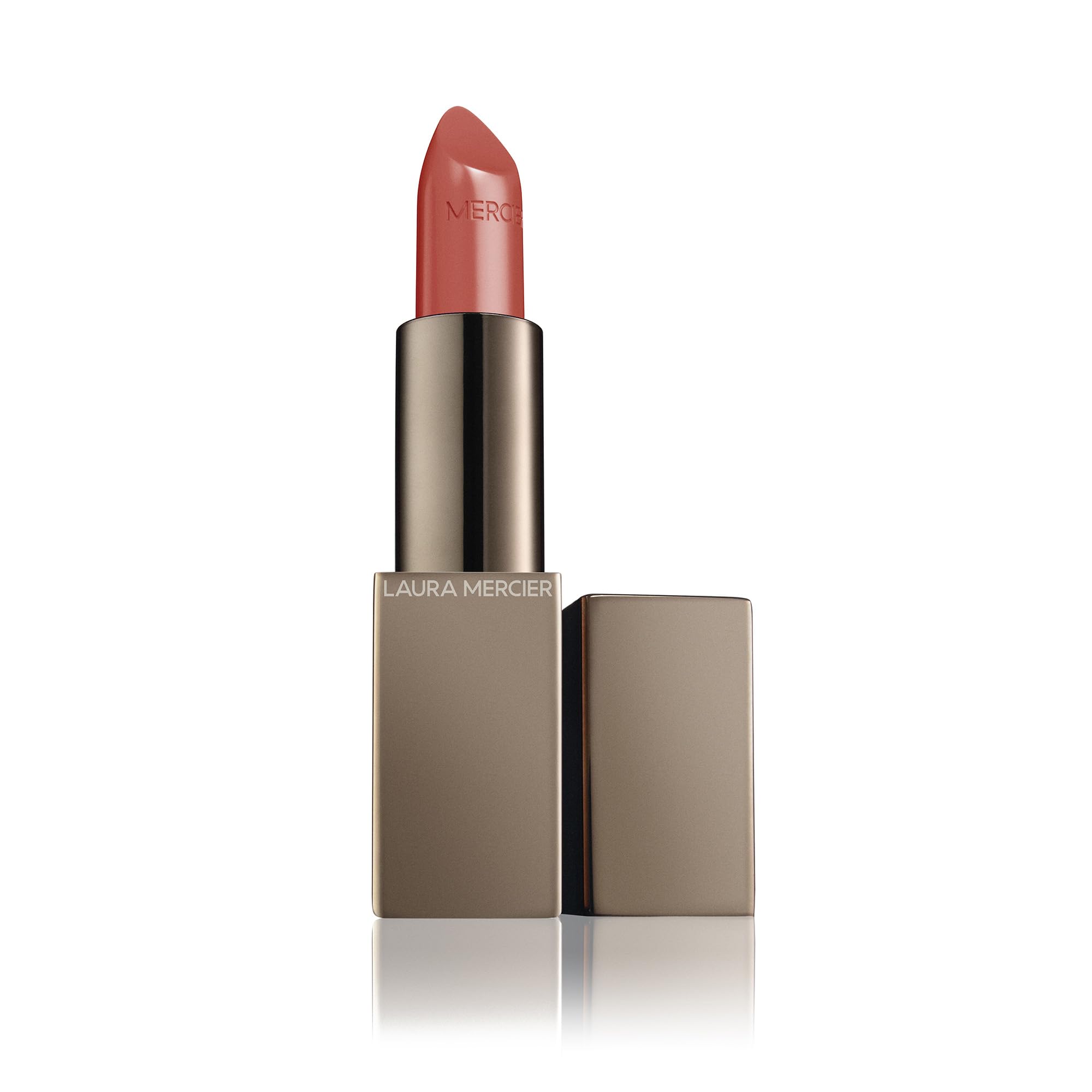 Photo 1 of Laura Mercier Rouge Essentiel Silky Crème Lipstick, Weightless, Creamy Texture, Comfortable and Moisturizing on Lips, High-Impact Color, Satin Finish, Nu Prefere
