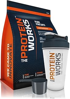 THE PROTEIN WORKS Avena en polvo pura instantánea (Shaker y cacito GRATIS incluidos) -