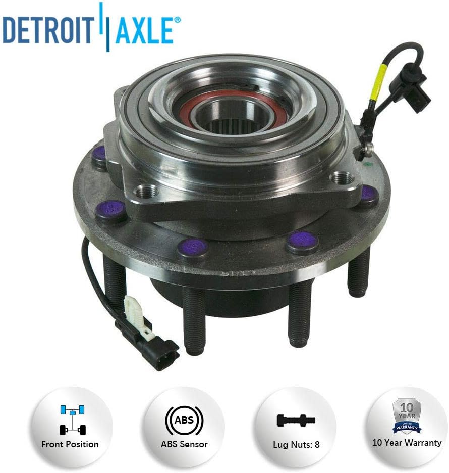 Detroit Axle 515130 Driver or Passenger Front Wheel Hub and Bearing