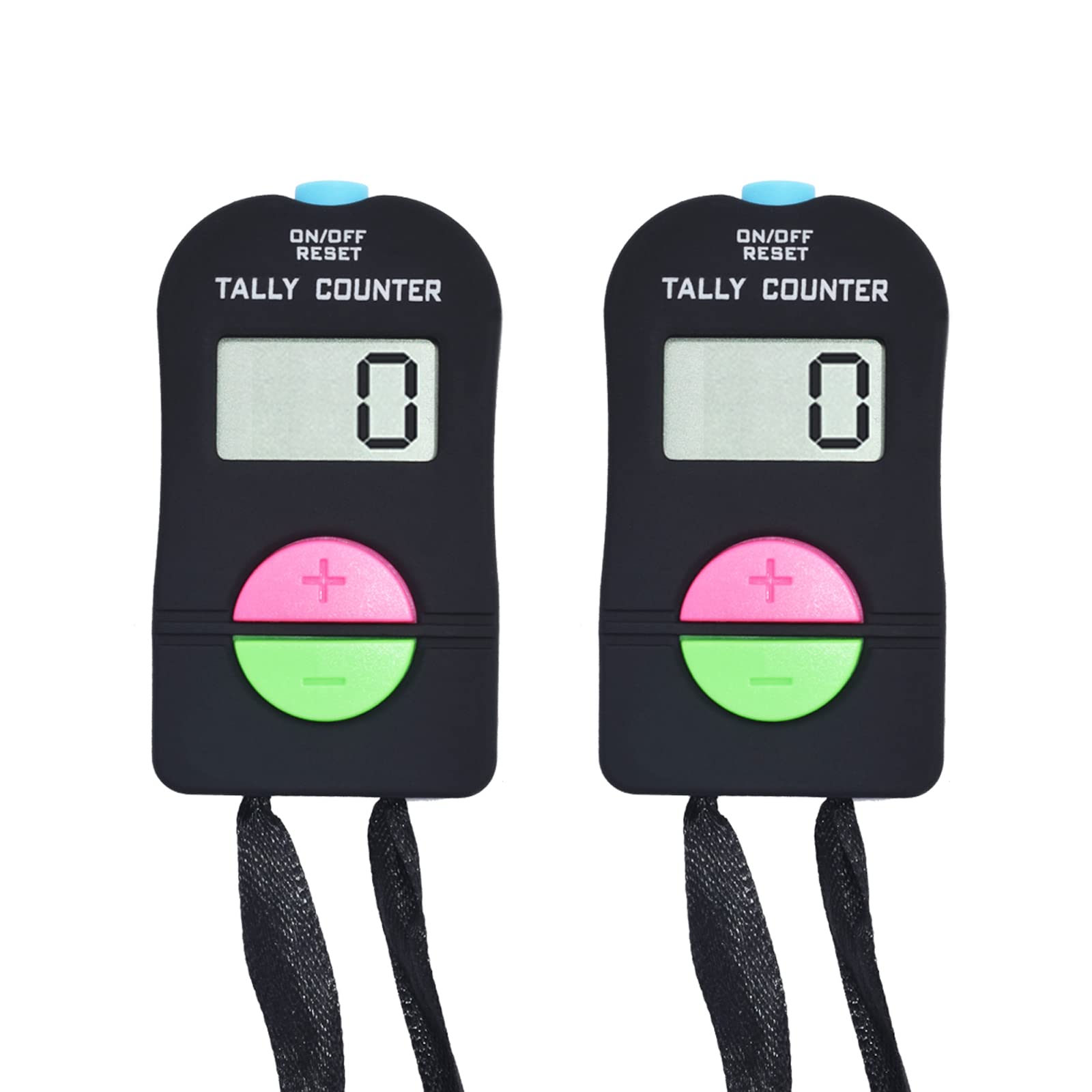 VANVENE Electronic Hand Clicker Counter, Digita Creen Counter,Add and Subtract People Flow Manual Counter Clicker for Golf Sports (2PCS)