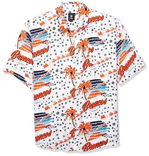 NFL Mens Floral Tropical Button Up Shirt