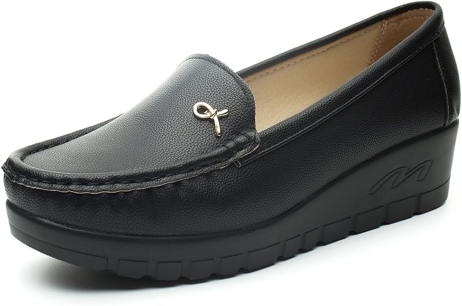 Cestfini Platform Flat Loafer Shoes Comfortable Moccasin Casual