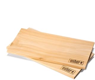 Weber 17831 Räucherbretter aus Zedernholz, 15 x 40 cm, 2 Stück