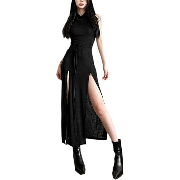 【KsG】Y2K オーバーサイズドルマンダーティフーディー ブラック Amazon.com: Women's Gothic Desert Walker Hooded Sleeveless