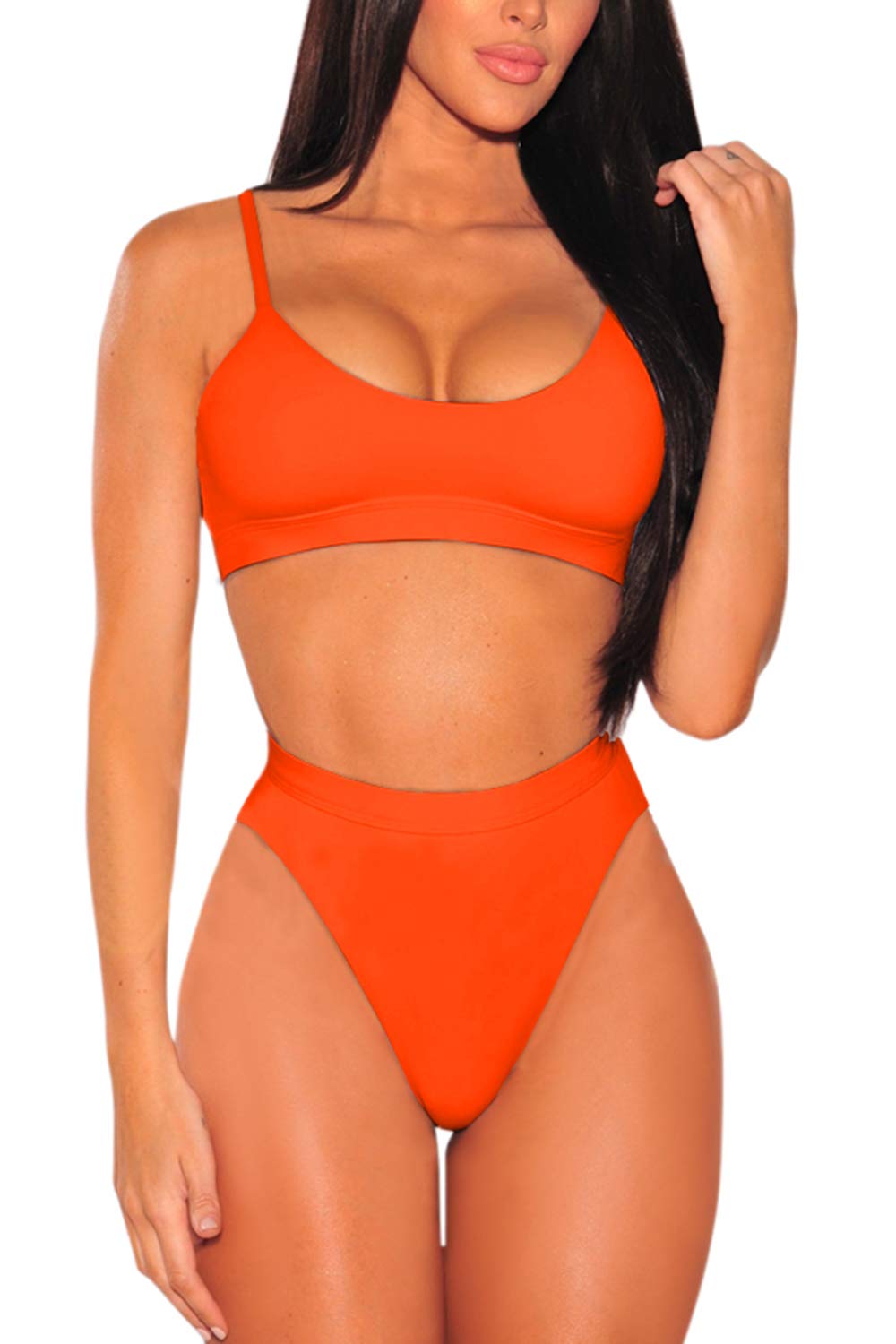 Pink Queenplus Size High Waisted Bikini Set For Women Two