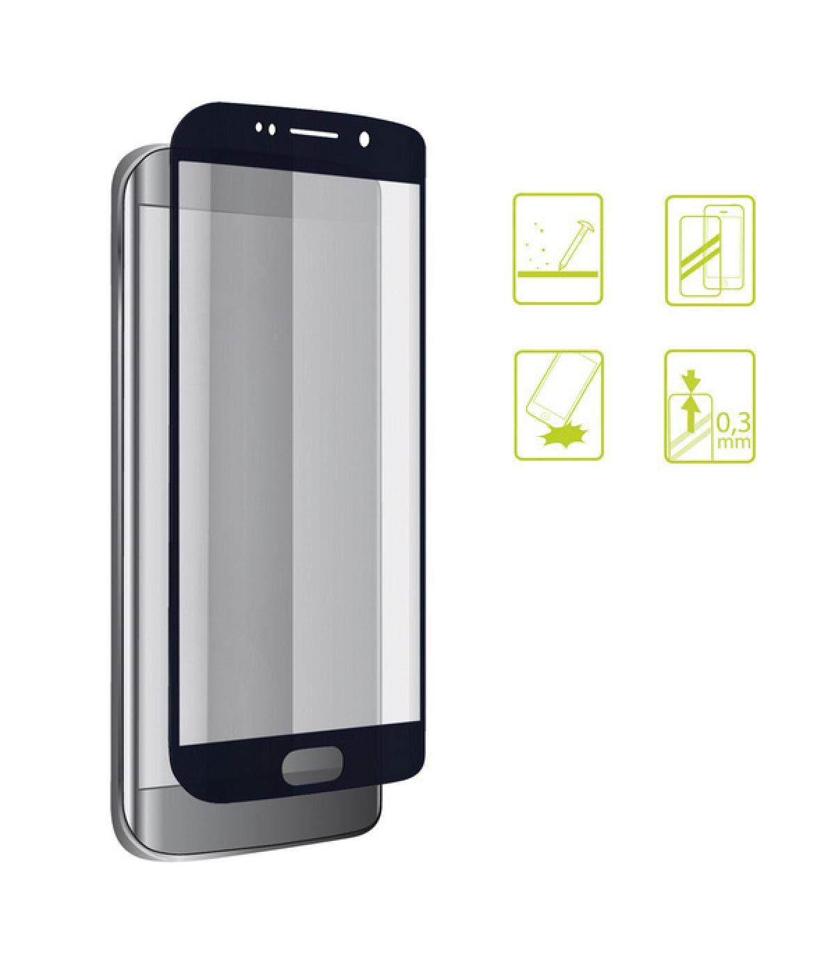 KSIX smart your tech Tempered Glass Screen Protector for Xiaomi Redmi 5A, Thickness 0.33 mm, Black