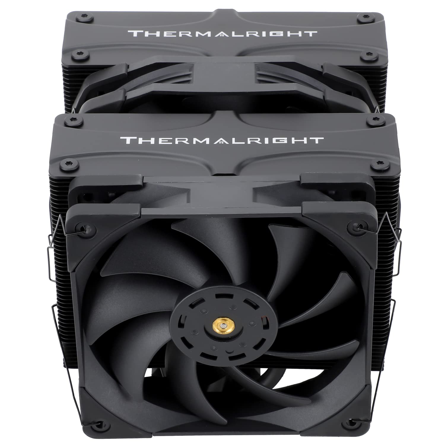 FC140 Black CPU Cooler Dual Towers and Dual Fans, 5 * 8mm Heat Pipes, 4Pin PWM Fan with S-FDB Bearing, for AMD AM4/AM5 Intel 1150/1151/1200/2011/2066/1700