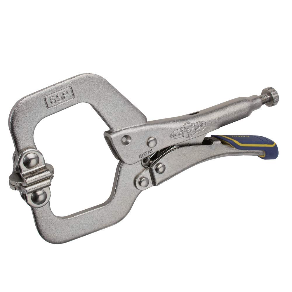 IRWIN Vise-Grip Welding Pliers, Fast Release, C-Clamp Locking with Swivel Pads, 6-Inch (IRHT82587)