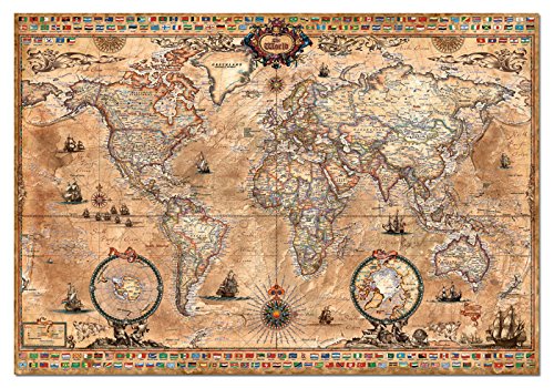 Antique World Map 1000-Piece Puzzle