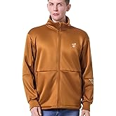 Men's Work Polar Fleece Jacket: Midweight Stand Collar Coat Casual Outerwear - Hiking Camping Travel Spring Winter