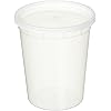Reditainer Deli Food Storage Containers with Lid, 32-Ounce, 24-Pack