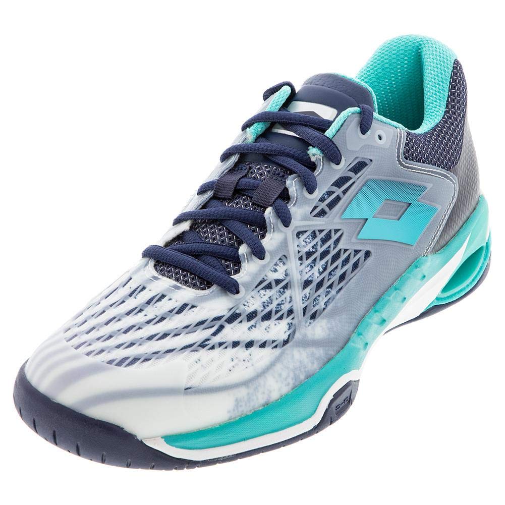 Lotto Men`s Mirage 100 Speed Tennis Shoes All White and Ceramic (9)