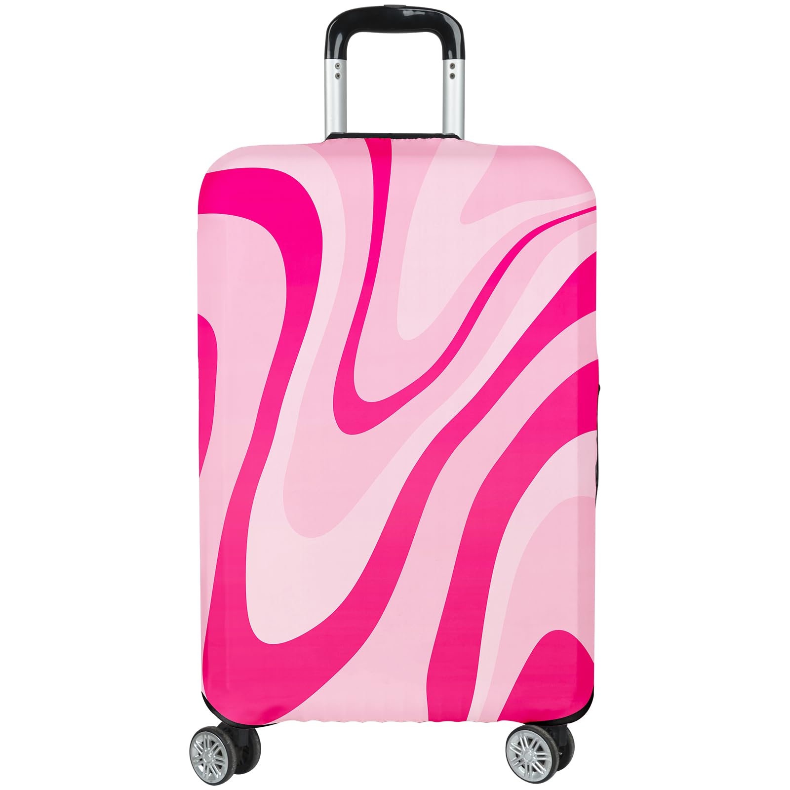 Photo 1 of Lattlefnki Luggage Covers for Suitcase Elastic Suitcase Covers Luggage Protector Anti-scratch Fits 18-20 Inch Luggage Pink