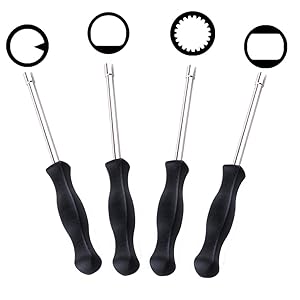 HIPA Pack of 4 Carburetor Carb Adjustment Tool Splined / Pac Man / Single D / Double D Stytle for 2 Cycle Engine # 530035560 308535003 308535001 308535002
