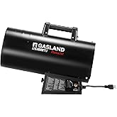 GASLAND FlameJet 125,000 BTU Propane Force Air Heater, Portable Propane Heater for Garage, Workshop, Job Site, Industrial Spa