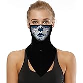 YAYOUREL Neck Gaiter Face Mask Covering Bandanas for Men Women Summer UV Face Scarf Mask Cover Facemask Balaclava Headbands