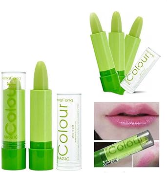 Maquillage Couleur Changeante Rouge à Lèvres Rouge à Lèvres Vert Avec Effet Personnalisé Pink By Rivenbert