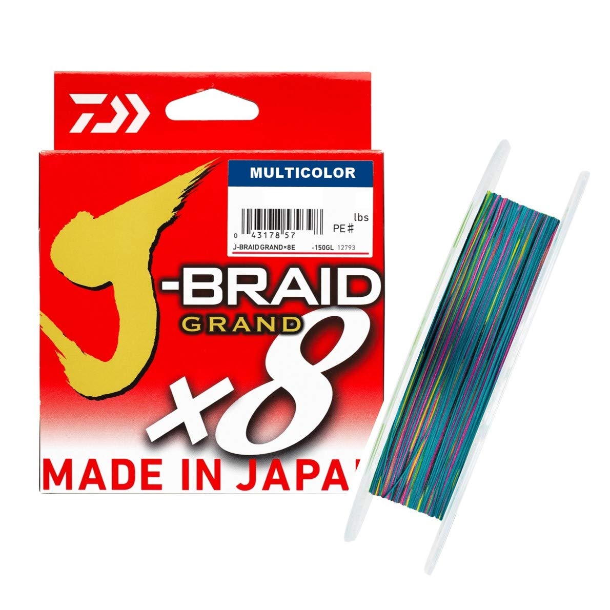 Daiwa - Fishing Braid J Braid Grand 22/100 500 M - Multicolore - 12795522