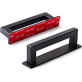 RVPEKUPE Adhesive Cabinet Handles Stick on Handle Self Stick Sliding Shower Door Handle 4-3/4" Black 2-Pack