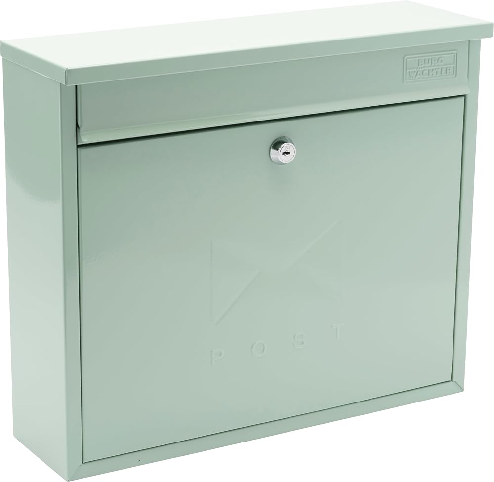 Burg-Wächter MB02CG Chartwell Green Wall Mounted Galvanised Steel Lockable Post