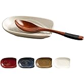 Zerokyclan Ceramic Spoon Rest, 5" Utensil Holder for Stove Top &amp; Counter | Compact design fits spoons, spatulas, ladles, tongs, and coffee stirrers while saving counter and drawer space