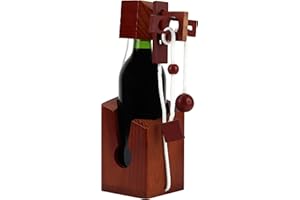Cork Genius Wine Puzzle, Wooden Wine Bottle Puzzle Game for Adults, Bottle Lock Mind Puzzle, Wine Gifts and Accessories for Wine Lovers