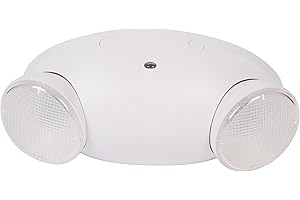 Morris Products Micro LED Emergency Light – White, High Output, Remote Capable - 76 Lumens - Energy Saving Emergency Lighting Unit – Compact Design – Thermoplastic Housing - Rechargeable, (73114)