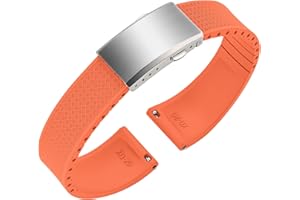 Ullchro Watch Strap Fkm Rubber Strap Fluorine Quick Release 20mm 20mm Watch Band Waterproof Silicone Watch Strap Soft Replace