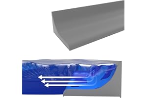 ZIBIAN Shower Threshold Water Dam, Silicone Shower Water Guard, Self Adhesive Shower Water Blocker, Collapsible Shower Dam Water Stopper, for Bathroom Bathtub and Kitchen Countertop (Gray,59In)