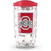 Tervis Ohio State Buckeyes - Overtime Made in USA Double Walled Insulated Tumbler Travel Cup Keeps Drinks Cold & Hot, 10oz, Classic
