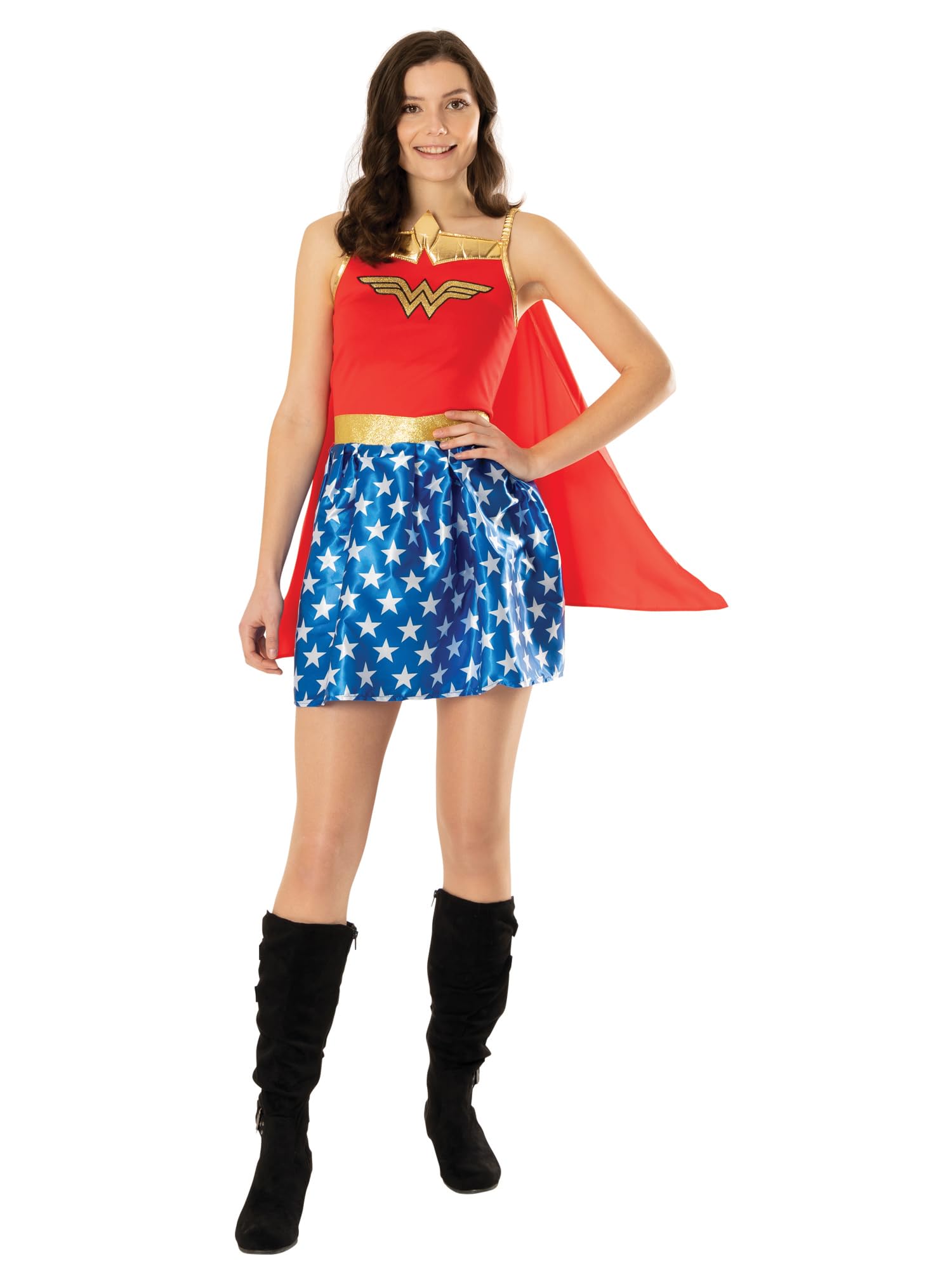 Rubies Official DC Justice League Movie Wonder Woman Adult Costume, Superhero Fancy Dress, Size Small UK 8-10 Halloween