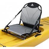 Islafeliz Aluminum Frame Kayak Seat Replacement &ndash; Breathable Mesh Stadium Chair for Sit-On-Top Fishing Kayaks &amp; Canoes &ndash; High Back Support &amp; Adjustable Straps