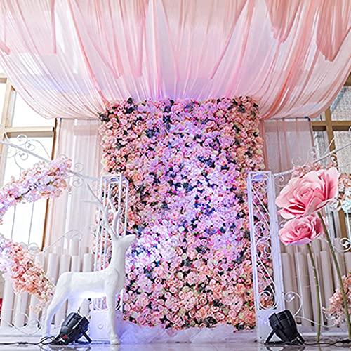 Nuptio Flower Wall Panel for Flower Wall Backdrop, 6 Pcs 24" X 16