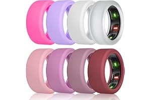 NewJourney Compatible with Oura Ring Gen 4/ Gen 3 Horizon/Gen 3 Heritage Cover, UltraHuman Ring AIR Protector, Anti Scratch Elastic Silicone Case for Working Out