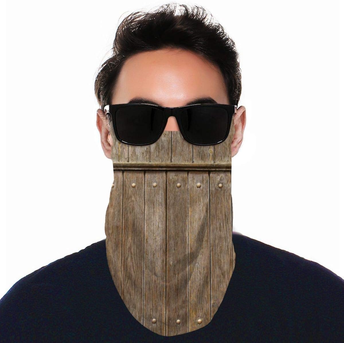 Puerta de madera vieja con cerradura Cara Bufanda Cubierta Deporte al