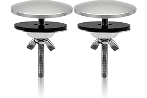 2 Sets 2 Inch Kitchen Sink Hole Cover Faucet Hole Cover Stainless Steel Kitchen Sink Tap Plate Stopper Sink Cap Hole Covers B