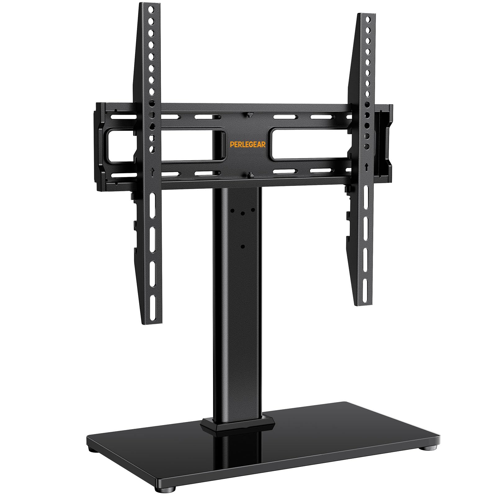 PERLEGEAR テレビスタンド 壁寄せ ロータイプ tvスタンド テレビ台 32~60インチ対応 VESA/横100～400mm/縦100～400mm 耐荷重40kg 9段階高さ調節 左右30°首振り 卓上用 ブラック PGTVS09商品画像