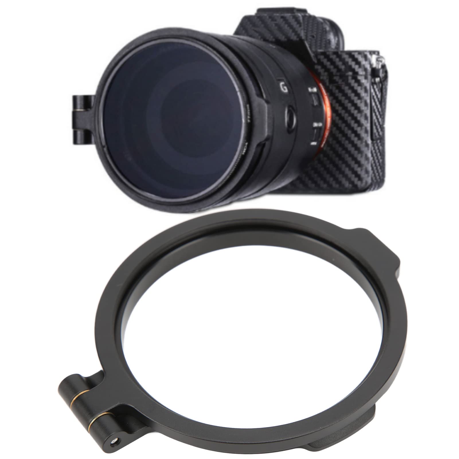 Zunate Lens Filter Holder, 49MM 58MM 67MM 72MM 77MM 82MM Camera Lens Filter Flip Bracket,Compatible With Most Wide Angle Lens, Prime Lens And Zoom Lens,for Wide Angle Prime Zoom(77MM)